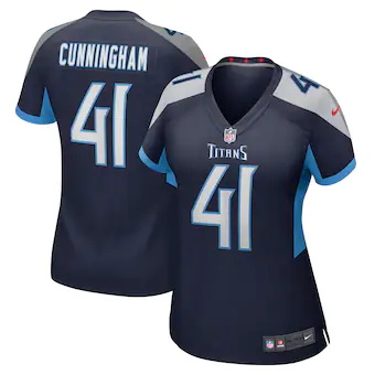 womens nike zach cunningham navy tennessee titans game play